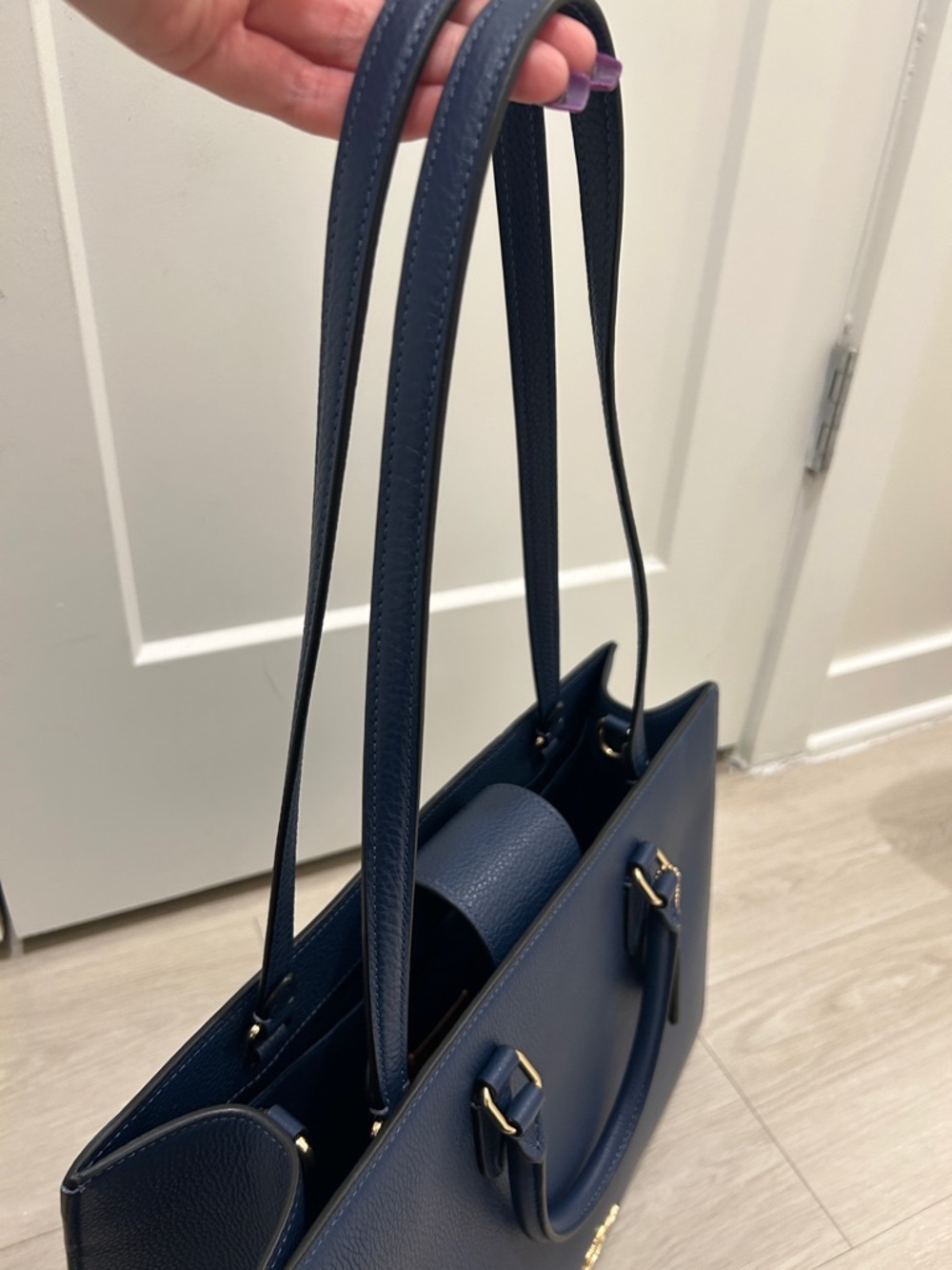 Coach (NWT) Maggie Tote Bag in Deep Blue - Picture 11 of 17